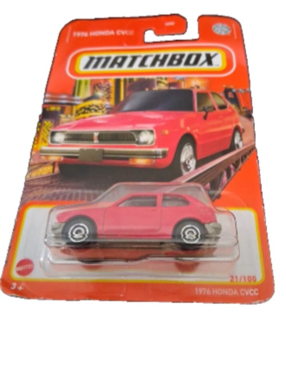 Matchbox - 2022 Mainline 21/100 1976 Honda CVCC (BBHFP54) Red FREE SHIPPING NEW
